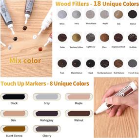 img 3 attached to Complete Wood Furniture Repair Kit - Restore Any Wood with Set of 39: Hardwood Floor Repair, Wood Filler, Markers, Touch Up - Ideal for Scratch, Stain, Hole - Revive Wooden Door, Desk, Cabinet, Laminate