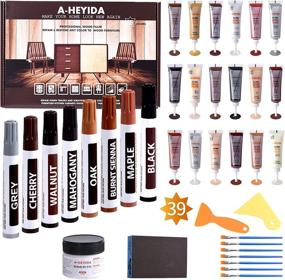 img 4 attached to Complete Wood Furniture Repair Kit - Restore Any Wood with Set of 39: Hardwood Floor Repair, Wood Filler, Markers, Touch Up - Ideal for Scratch, Stain, Hole - Revive Wooden Door, Desk, Cabinet, Laminate