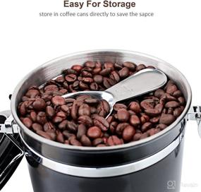 img 1 attached to 1Easylife Endurance 18/8 Stainless Steel Coffee Scoops Set: 2-Piece Ergonomic Measuring Spoons for Precise Coffee & More - 1 Tbsp & 2 Tbsp Exact