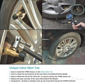 img 2 attached to 🚐 INFITARY RV TPMS: Dual USB Cigarette Lighter Wireless Large LCD, 6 Anti-Theft Sensors, Real-Time Monitoring, Max 22 Sensor Cap