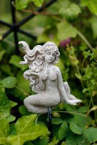 img 1 attached to Beautiful MUAMAX Mermaid Garden Stakes: Fairy Figurines, Flower Pots & More!