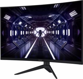 img 2 attached to Samsung LC32G35TFQNXZA Ultrawide FreeSync Borderless Monitor with 165Hz Refresh Rate, Flicker Free, Eye Saver Mode, and Odyssey G3 Curvature.