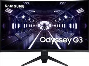 img 4 attached to Samsung LC32G35TFQNXZA Ultrawide FreeSync Borderless Monitor with 165Hz Refresh Rate, Flicker Free, Eye Saver Mode, and Odyssey G3 Curvature.