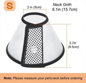 img 2 attached to Vivifying Cat Cone, Adjustable Recovery Pet Cone, 6.1 Inches Lightweight Plastic Elizabethan Collar For Small Cats, Kittens, Rabbits And Mini Dogs (Black)