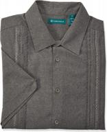 cubavera chambray pintuck geometric button down: stylish and versatile shirt for men logo