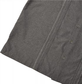 img 3 attached to Cubavera Chambray Pintuck Geometric Button Down: Stylish and Versatile Shirt for Men