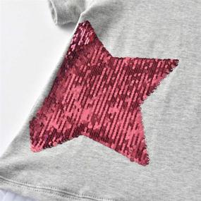 img 3 attached to 👕 DXTON Girls' Clothing: Stylish Crewneck T-Shirt S3977 for a Fashionable 4T Look!