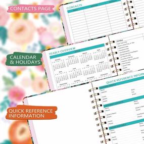 img 1 attached to Get Organized For The Whole Year With Our 2023 Planner - Monthly And Weekly Layout, Durable Hardcover And 12 Tabs For Easy Navigation