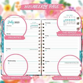 img 2 attached to Get Organized For The Whole Year With Our 2023 Planner - Monthly And Weekly Layout, Durable Hardcover And 12 Tabs For Easy Navigation