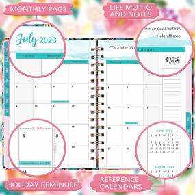 img 3 attached to Get Organized For The Whole Year With Our 2023 Planner - Monthly And Weekly Layout, Durable Hardcover And 12 Tabs For Easy Navigation