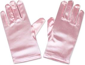 img 2 attached to Exquisite Black Satin Gloves: Elegant Ladies' Accessory for Special Occasions