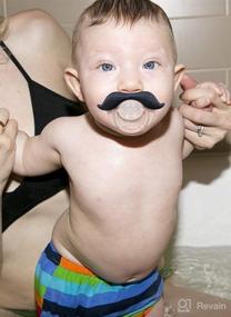 img 1 attached to Hipsterkid Mustachifier Pacifier 0-6 Months: Cute BPA-Free Mustache Binkie for Babies