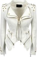 🧥 womens fashion studded shoulder coats, jackets & vests - sx women's clothing logo