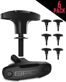 img 4 attached to GPCA Tie Down Anchor Bolt Set: Quick Removal T-Handle Bolts for Wrangler 4xe JL Hard Top Cargo Deck - 6 Pack, Jeep & Truck Tie Down Accessories