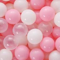 50-piece colorful plastic ocean ball pit balls for toddlers & kids - phthalate free, bpa free, crush proof stress balls 2.7 inches (pink) logo
