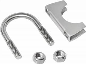 img 2 attached to TOTALFLOW TF-UZ250 Zinc Plated Exhaust Clamp With Saddle U-Bolt - 2.5 Inch For Mufflers