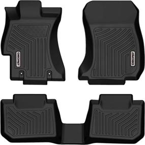 img 4 attached to High-Quality OEDRO Floor Mats for Subaru Crosstrek, Impreza, WRX STi, and XV Crosstrek (2012-2021) - Ultimate Protection for All Weather Conditions!