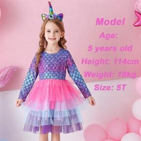 img 1 attached to 👗 VIKITA Winter Sleeve Dresses for Girls' Toddler Clothing via Dresses