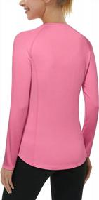 img 3 attached to UV Sun Protection Women'S Long Sleeve Rash Guard Tops For Workout, Swim, And Outdoor Activities - UPF 50+