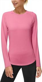 img 4 attached to UV Sun Protection Women'S Long Sleeve Rash Guard Tops For Workout, Swim, And Outdoor Activities - UPF 50+