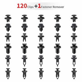 img 3 attached to Secure Your Vehicle With KCRTEK 120 Pcs Nylon Bumper Push Fasteners And Removal Tool For Easy Installation