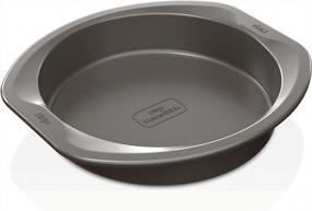 img 4 attached to Nonstick 9 Inch Round Cake Pan For Foodi By Ninja - Oven Safe Up To 500⁰F, Dishwasher Safe, Premium Quality NeverStick Coating, Grey