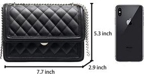 img 2 attached to Plergi Genuine Crossbody Lightweight Cellphone Women's Handbags & Wallets : Crossbody Bags