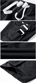 img 2 attached to XinYangNi Женские повседневные шорты для активного отдыха, с эластичным поясом на завязках, свободного кроя из хлопчатобумажной ткани с множеством карманов
