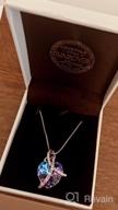 img 1 attached to Stunning Twisted Love Heart Crystal Necklace: Perfect Anniversary and Mother's Day Gift for Women and Girls review by Jessica Edwards