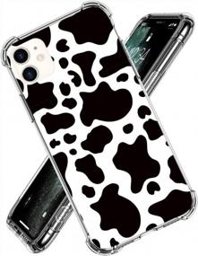 img 4 attached to Cow Print Phone Case For IPhone 11,11 Pro,11 Pro Max,IPhone X，XS, XR,IPhone 7/8,7/8 Plus, Flexible Soft TPU Lifeproof Shockproof Protection Slim Basic Case Cover