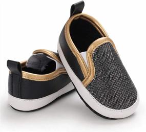 img 2 attached to Soft Sole Canvas Sneakers For Newborns: BENHERO Infant Baby Boys & Girls Slip-On Moccasins, Ideal For Toddlers' First Steps And Crib Shoes