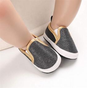 img 3 attached to Soft Sole Canvas Sneakers For Newborns: BENHERO Infant Baby Boys & Girls Slip-On Moccasins, Ideal For Toddlers' First Steps And Crib Shoes