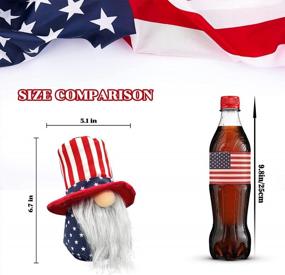 img 3 attached to USA Patriotic Gnomes Christmas Decor - Lovinland 2022 Swedish Tomte Farmhouse Winter Gnomes For Home & Gifts, Ideal For Women And Men