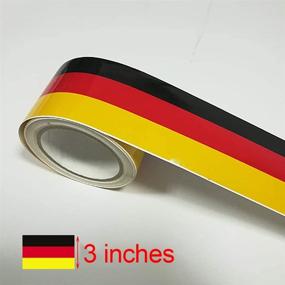 img 3 attached to LZLRUN 3Inches X 118Inches Germany Flag Stripe Decal Sticker Stripes Rally Side Hood Racing Motorsport Vinyl Decal Sticker Strip Bumper Engine Cover