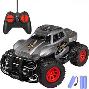 img 4 attached to Durable Non-Slip Off-Road Shockproof RC Racing Car GaHoo Remote Control Car For Kids Ages 3-8 - Best Gifts (Gray)