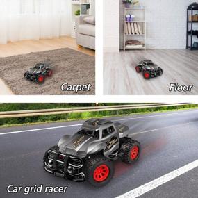 img 3 attached to Durable Non-Slip Off-Road Shockproof RC Racing Car GaHoo Remote Control Car For Kids Ages 3-8 - Best Gifts (Gray)