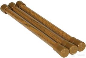 img 2 attached to 🍺 Oak Finish 17-Inch Camco RV Refrigerator Bar - 3 Pack, Helps Secure Food and Drinks While Traveling, Avoids Spills, Extends from 10-Inch to 17-Inch (43833)