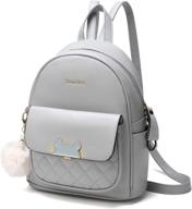 zeneller backpack leather bookbag satchel women's handbags & wallets ~ satchels logo