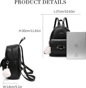 img 1 attached to Zeneller Backpack Leather Bookbag Satchel Women's Handbags & Wallets ~ Satchels