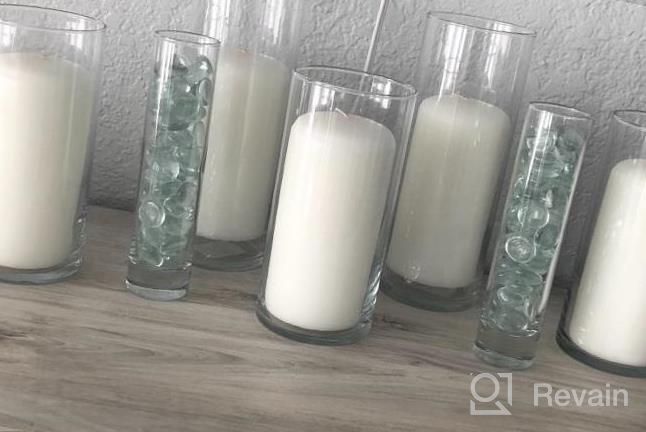 img 1 attached to CandleNScent 3X6 White Pillar Candles Unscented (Pack Of 6) review by Melissa Merkel