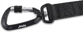 img 3 attached to Durable And Comfortable 24" Short Leash For Large Dogs - Hyhug Pets Nylon With Lightweight Aviation Aluminum Clip In Black