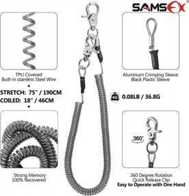 img 2 attached to SAMSFX Fishing Strongest Magnetic Net Release Magnet Clip Holder Retractor With Coiled Lanyard