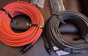 img 5 attached to 100FT Solar Extension Cable Kit - 12AWG Male To Female Connectors & Adapter Tool For Solar Panel Wire With MC4 Extension, GearIT 100Ft Black/Red