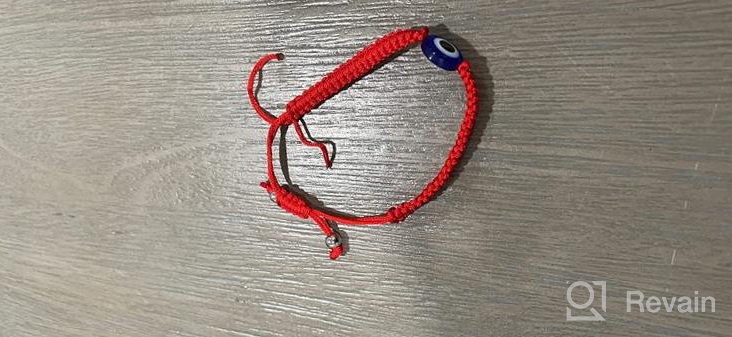 img 1 attached to 6 Pieces Evil Eye/Hamsa Hand Kabbalah String Bracelets for Women Men Boys Girls, Handmade Red Black Blue Braided String Bracelets, Amulet Bracelet for Protection and Good Luck review by Brady Penczak