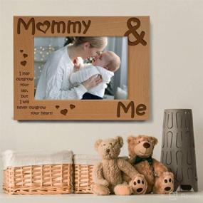 img 1 attached to Kate Posh - Engraved Natural Wood Mommy & Me Picture Frame - Perfect Mother's Day, Christmas, New Baby, Nursery or New Mom Gift (4x6-Horizontal)