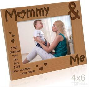 img 2 attached to Kate Posh - Engraved Natural Wood Mommy & Me Picture Frame - Perfect Mother's Day, Christmas, New Baby, Nursery or New Mom Gift (4x6-Horizontal)