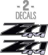 🔥 stylish 2pcs z71 4x4 decals for chevrolet silverado 2007-2013 | sleek black design логотип