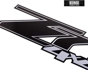 img 1 attached to 🔥 Stylish 2PCS Z71 4x4 Decals for Chevrolet Silverado 2007-2013 | Sleek Black Design