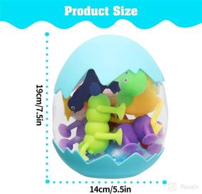 img 3 attached to 🧼 Suction Cup Toys for Kids, 12 Pcs Bath Toys Sensory Playset for Boys and Girls Ages 3-7, Stress-Relieving Fidget Toys, Travel-Friendly Sucker Toys