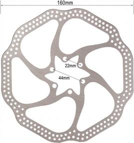 img 3 attached to Set Of 2 Stainless Steel Disc Brake Rotors - 160Mm, 180Mm, And 203Mm Sizes With 6 Bolts For Road, Mountain, MTB, And BMX Bikes